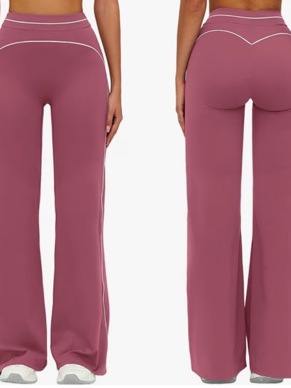 Women’s Pink Flared Active Leggings